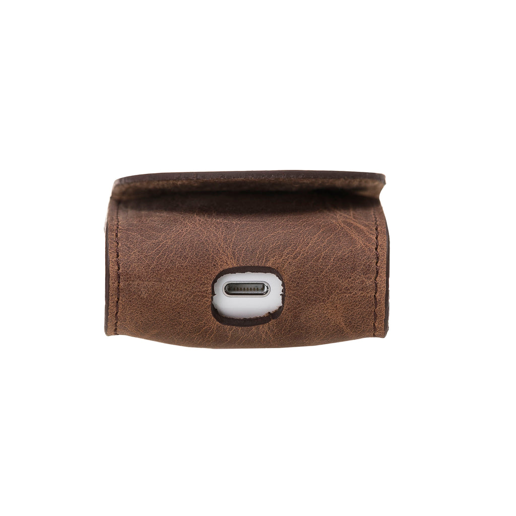 Luxury Brown Apple AirPods Generation 1 / 2 Case with Back Hook - Hardiston - 4