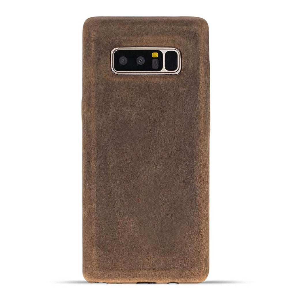 Luxury Brown Leather Samsung Galaxy Note 8 Snap-On Case - Hardiston - 1