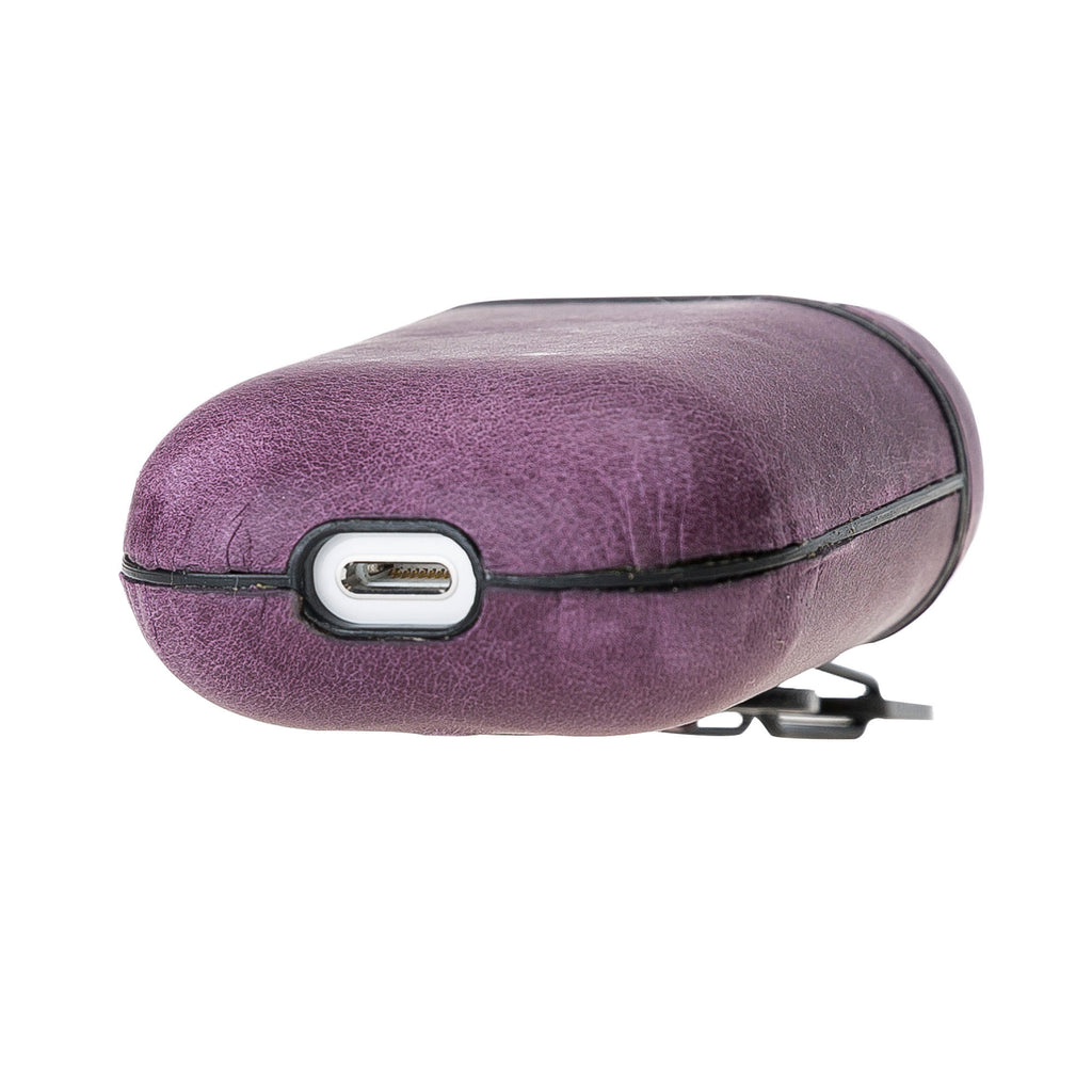 Luxury Purple Apple Airpods Hard Case with Back Hook - Hardiston - 5