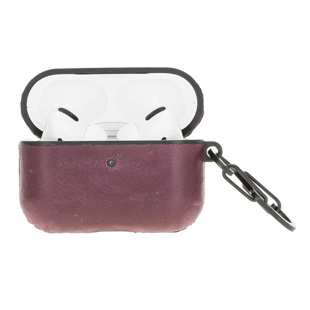 Luxury Purple Apple AirPods Pro Hard Case with Side Strap - Hardiston - 3