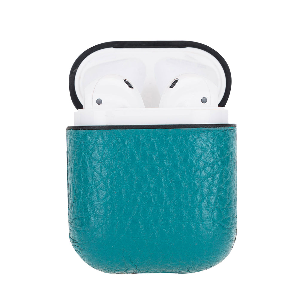 Luxury Turquoise Apple Airpods Hard Case with Back Hook - Hardiston - 3