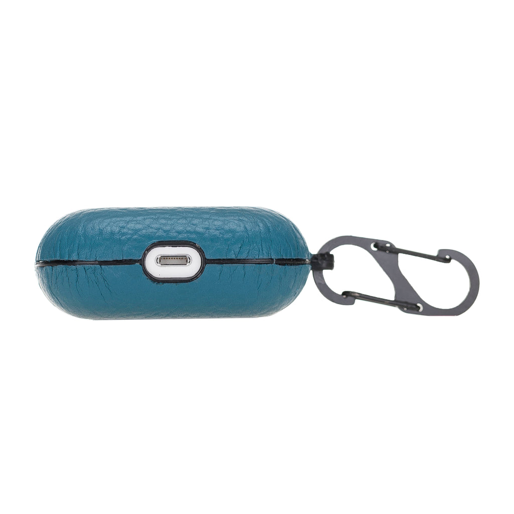 Luxury Turquoise Apple AirPods Pro Hard Case with Side Strap - Hardiston - 4