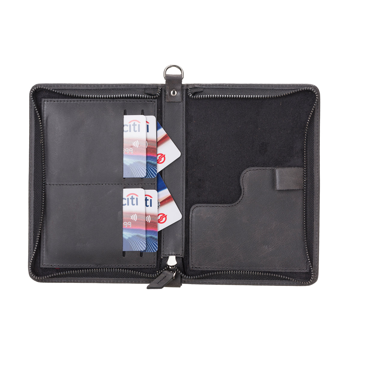 Leather Passport Organizer Bag