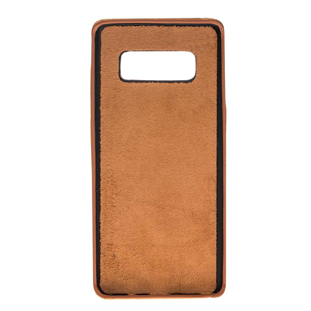 Samsung Galaxy Note8 Amber Leather Snap-On Card Holder Case with S Pen - Hardiston - 3