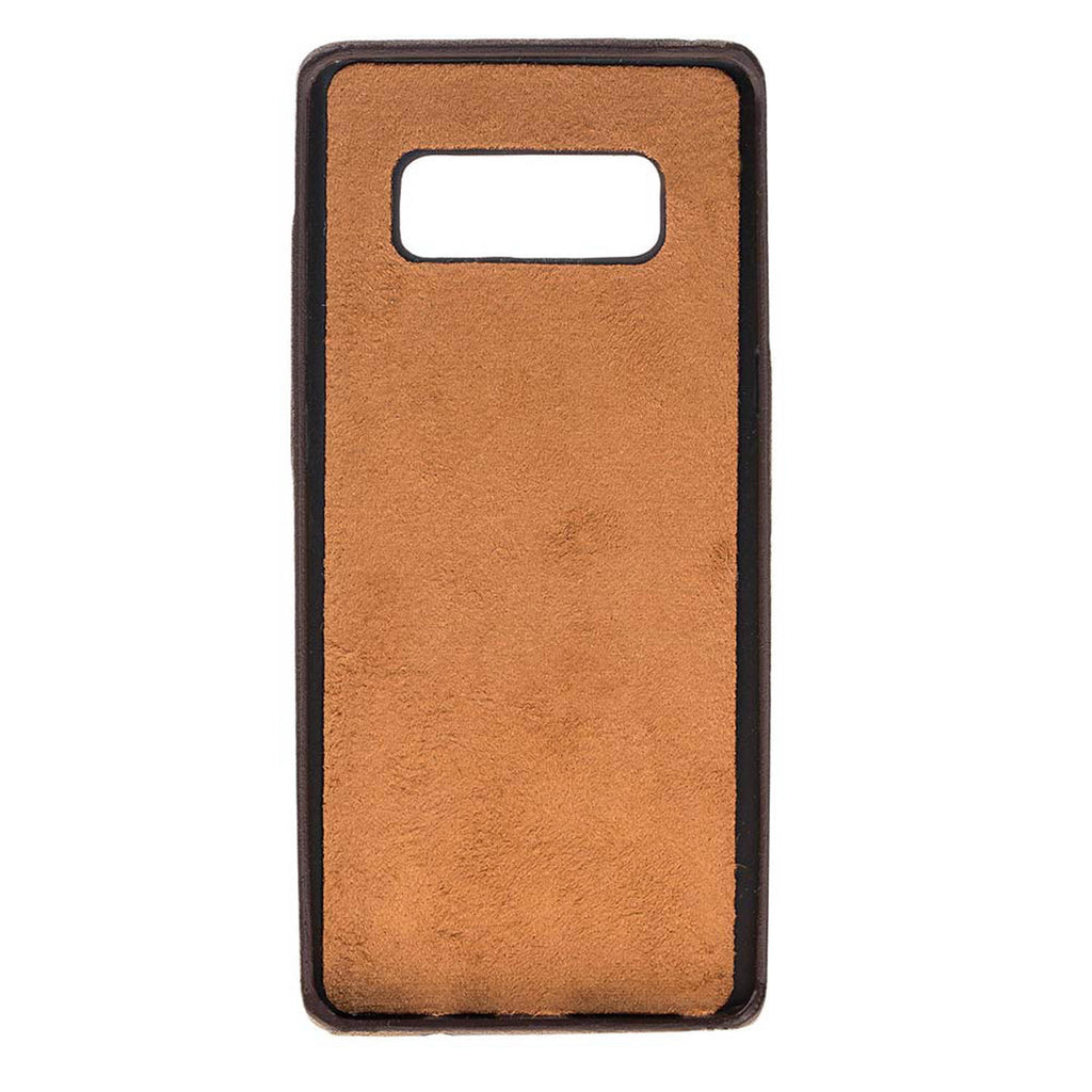 Samsung Galaxy Note8 Mocha Leather Snap-On Card Holder Case with S Pen - Hardiston - 3