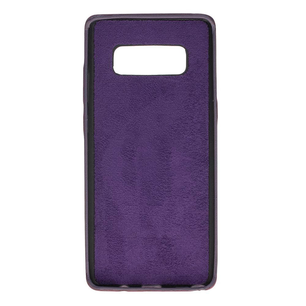 Samsung Galaxy Note8 Purple Leather Snap-On Card Holder Case with S Pen - Hardiston - 3