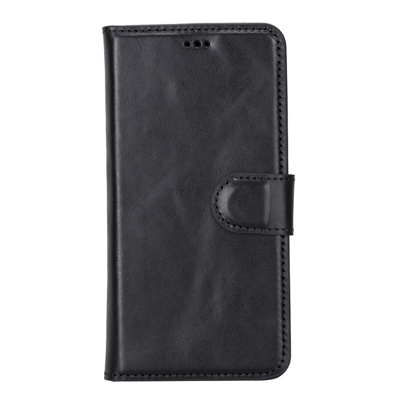 Samsung Galaxy S22 Black Leather 2-in-1 Wallet Case with Card Holder - Hardiston - 3