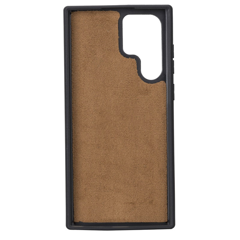 Samsung Galaxy S22 Ultra Brown Leather 2-in-1 Wallet Case with Card Holder - Hardiston - 6