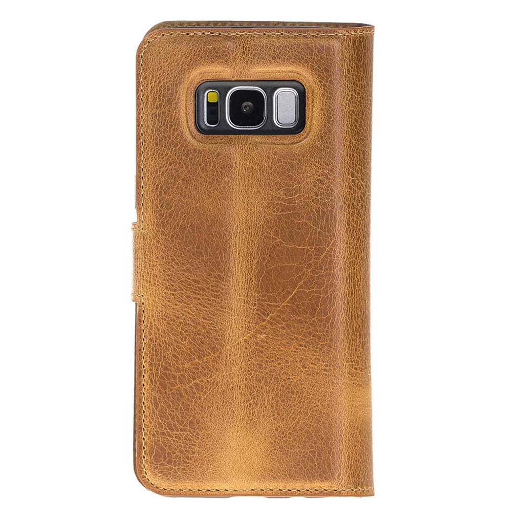 Samsung Galaxy S8 Amber Leather 2-in-1 Wallet Case with Card Holder - Hardiston - 5