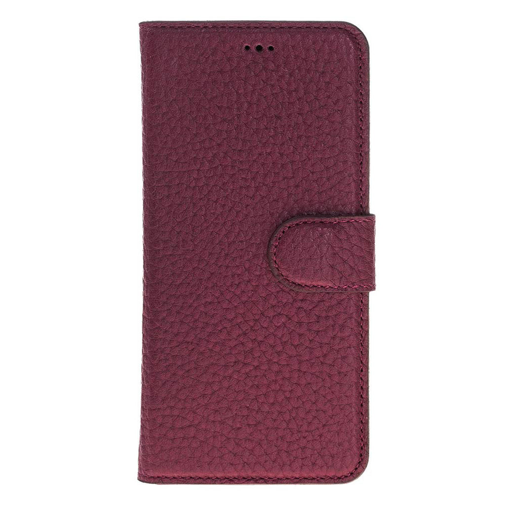 Samsung Galaxy S8 Burgundy Leather 2-in-1 Wallet Case with Card Holder - Hardiston - 4