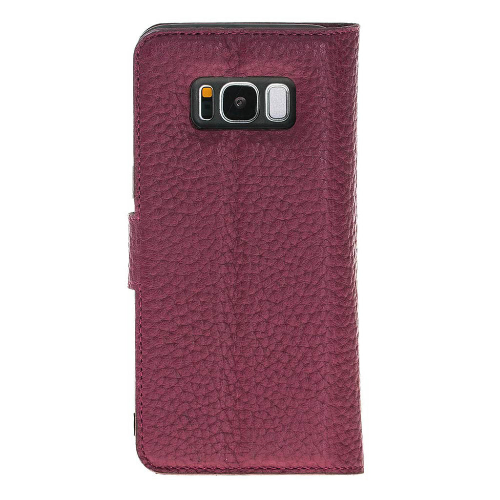 Samsung Galaxy S8 Burgundy Leather 2-in-1 Wallet Case with Card Holder - Hardiston - 5