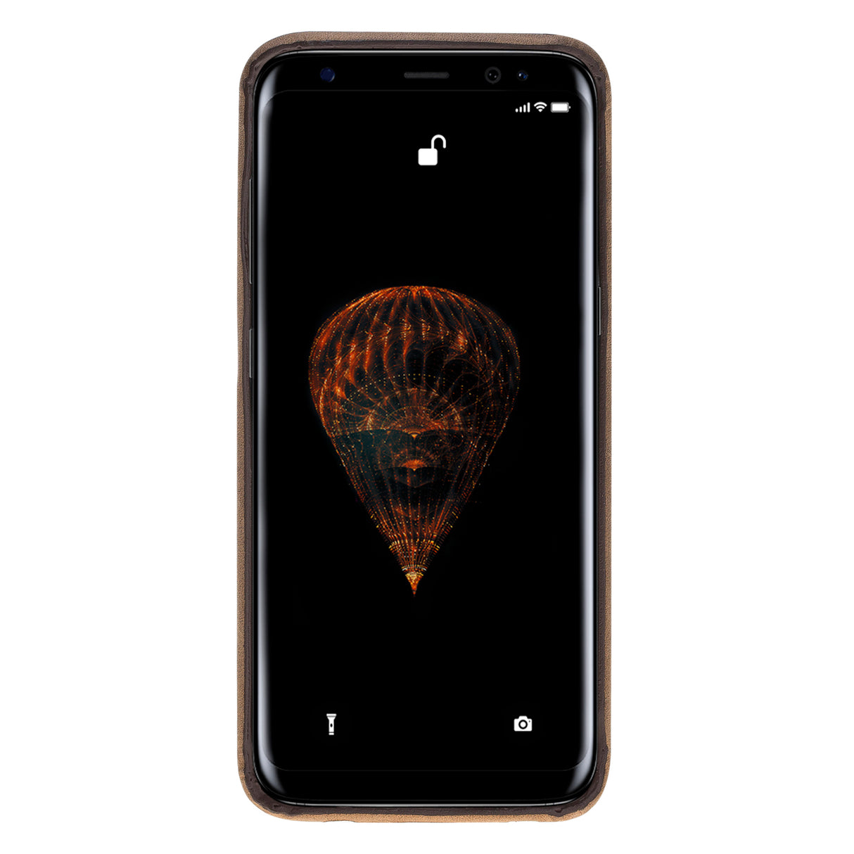 Samsung Galaxy S8+ Camel Leather Snap-On Case - Hardiston - 2