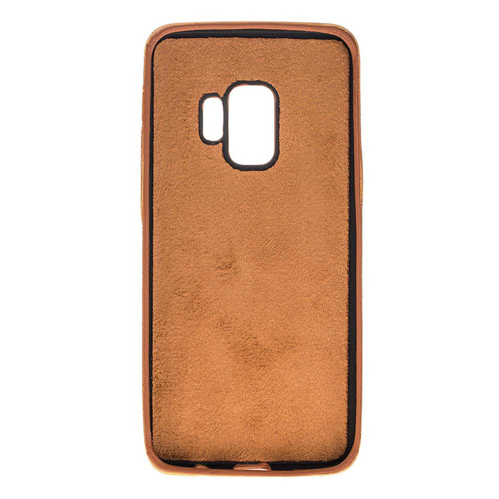 Samsung Galaxy S9 Amber Leather Snap-On Case with Card Holder - Hardiston - 3