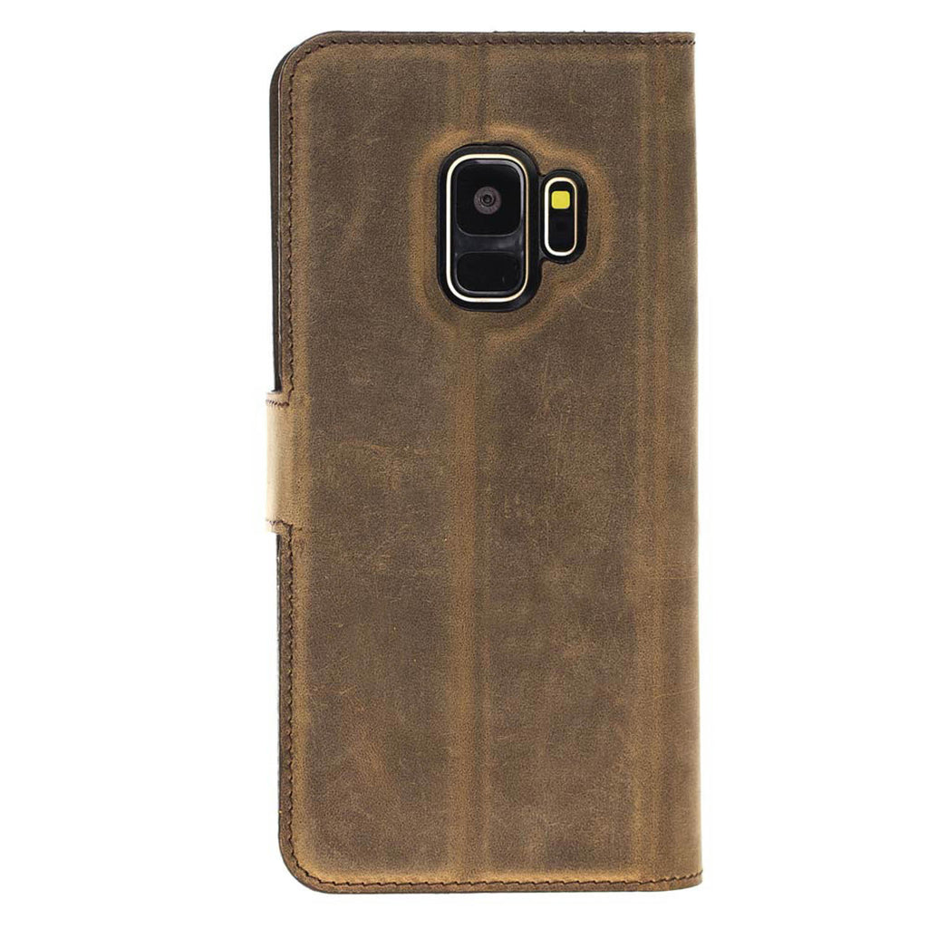 Samsung Galaxy S9 Camel Leather Detachable Dual 2-in-1 Wallet Case with Card Holder - Hardiston - 6