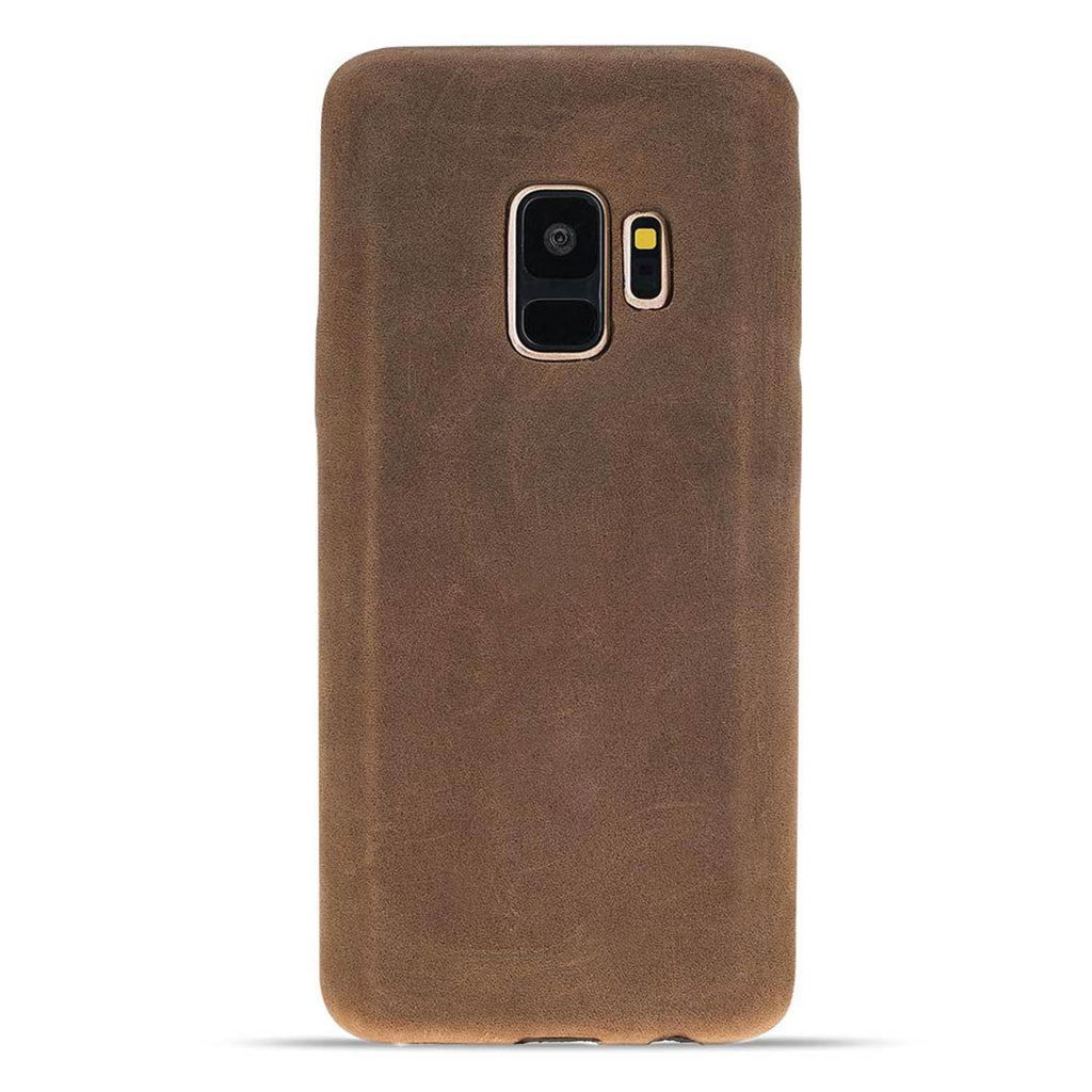 Samsung Galaxy S9 Camel Leather Snap-On Case - Hardiston - 1