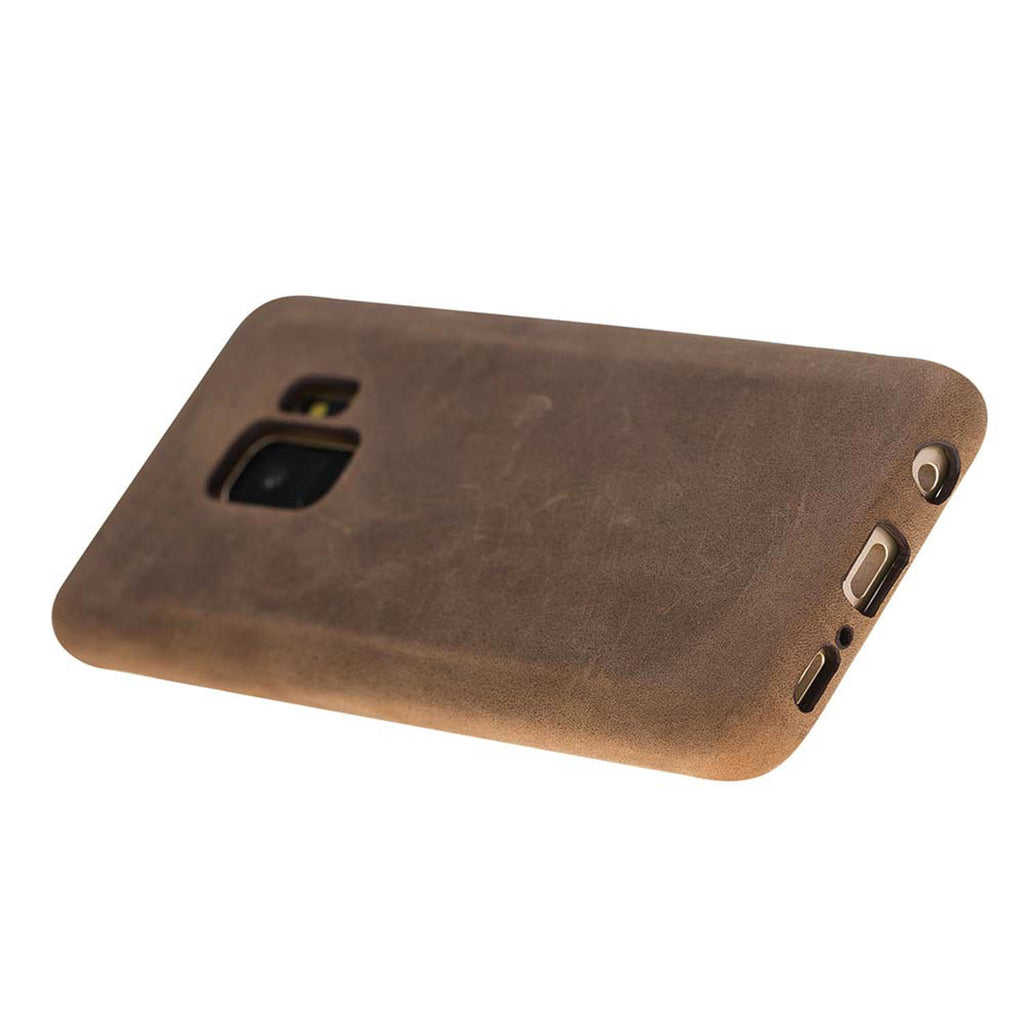 Samsung Galaxy S9 Camel Leather Snap-On Case - Hardiston - 4