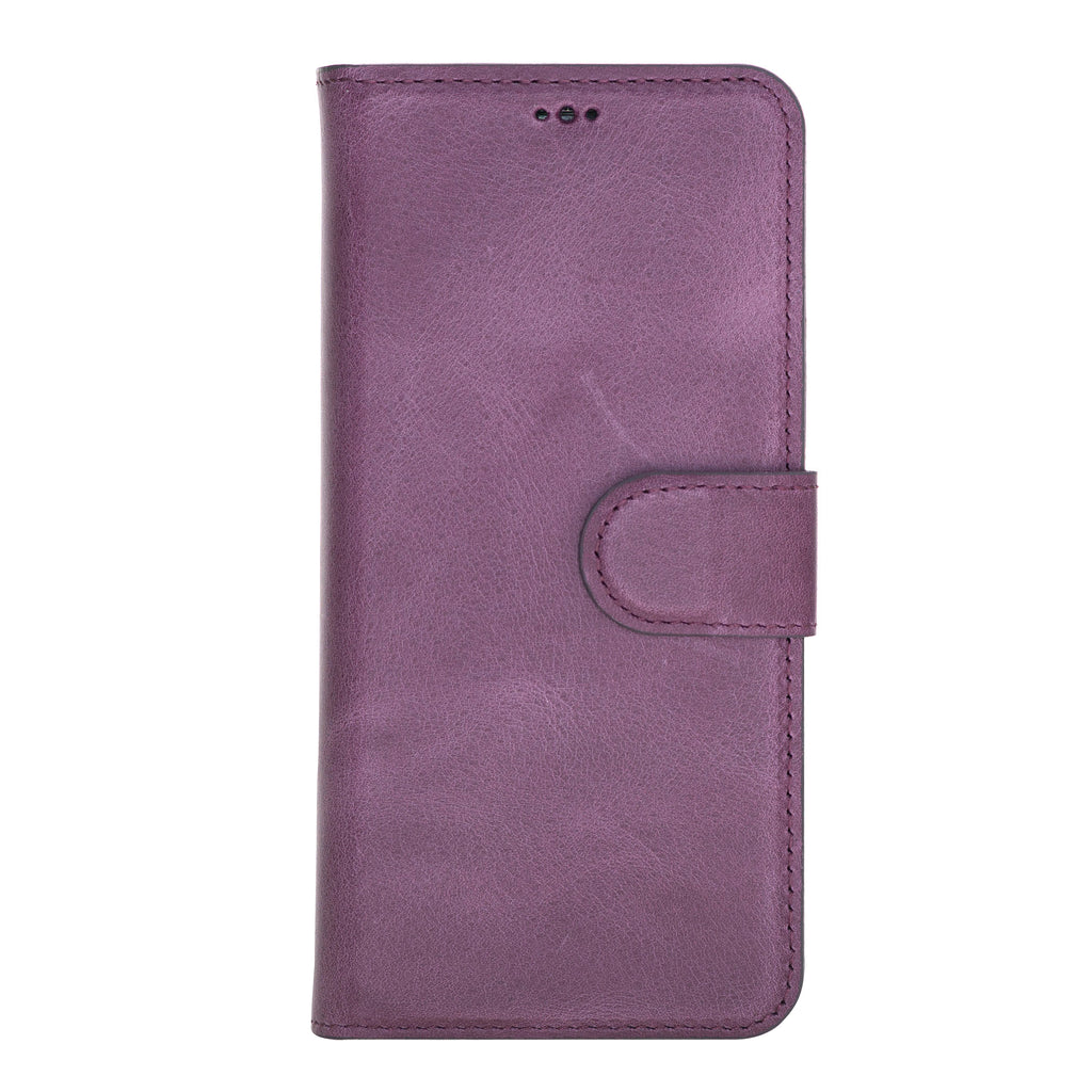 Samsung Galaxy S9 Purple Leather 2-in-1 Wallet Case with Card Holder - Hardiston - 4