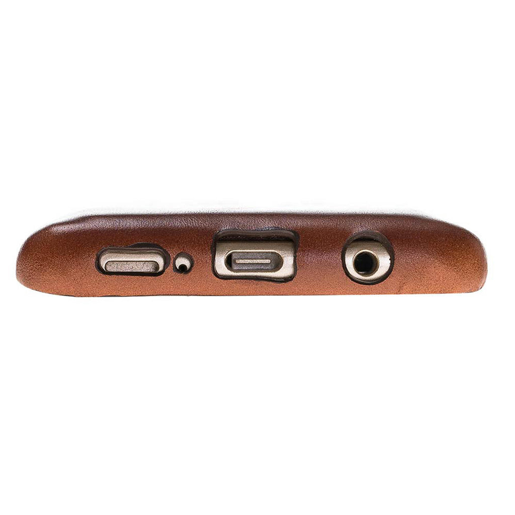 Samsung Galaxy S9 Russet Leather Snap-On Case with Card Holder - Hardiston - 6