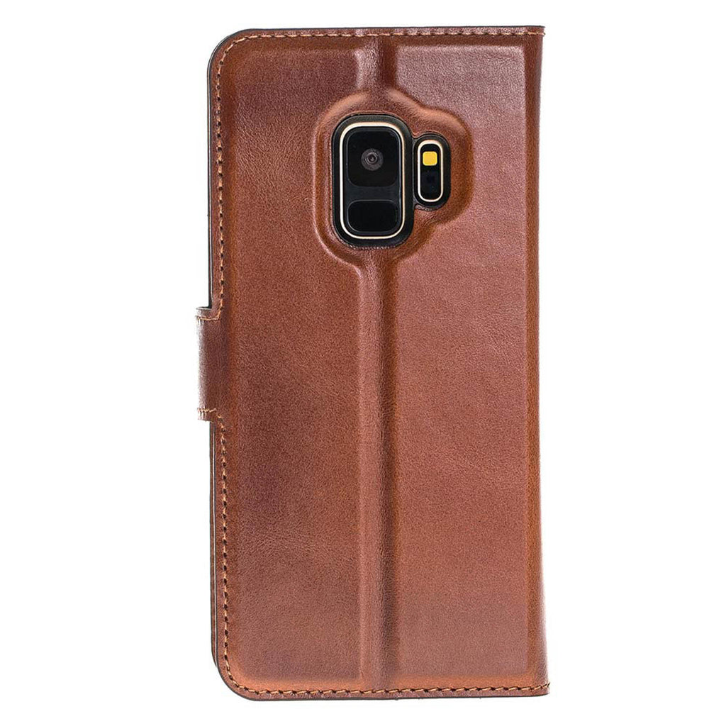 Samsung Galaxy S9 Russet Leather 2-in-1 Wallet Case with Card Holder - Hardiston - 5