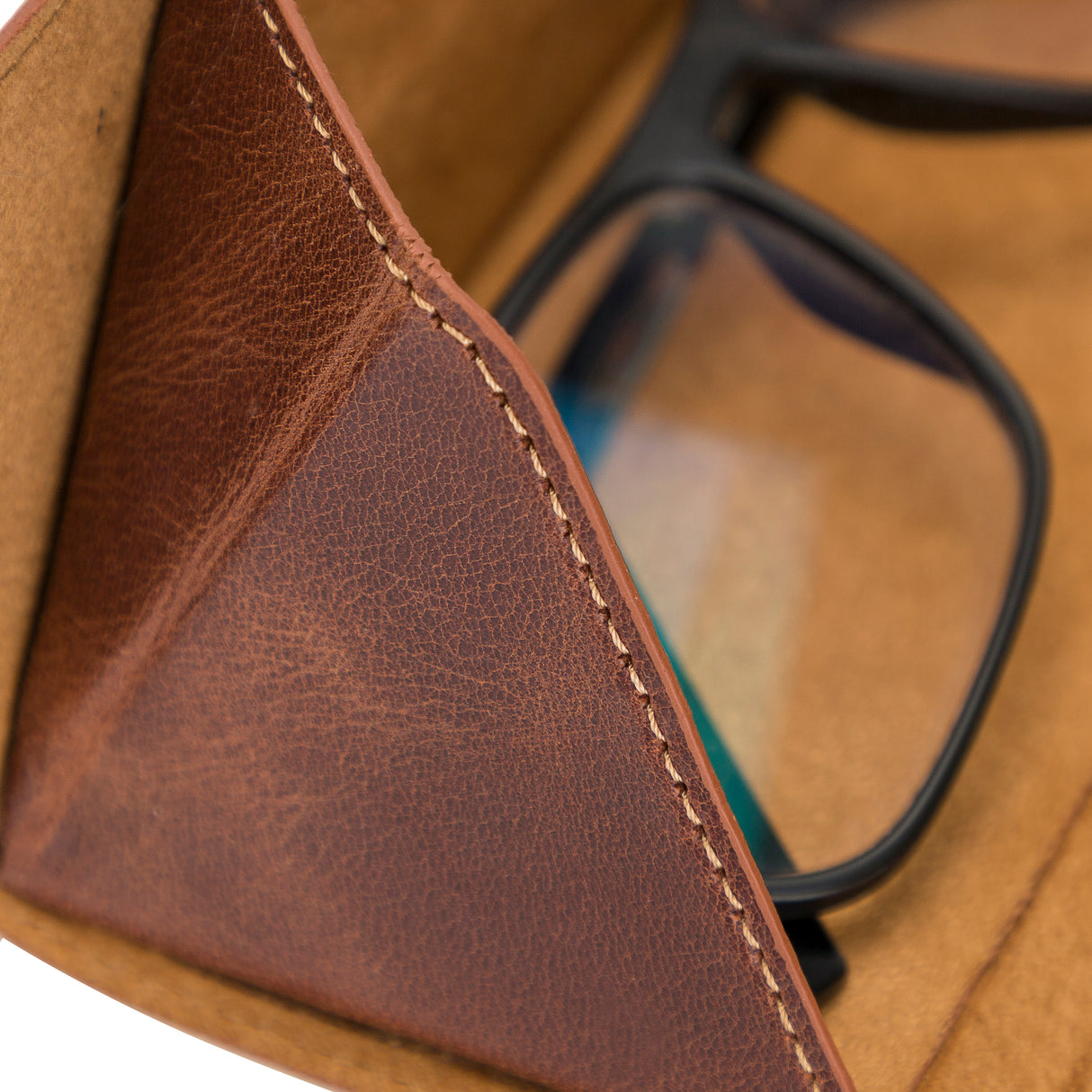 Smart Leather Eyeglass Case