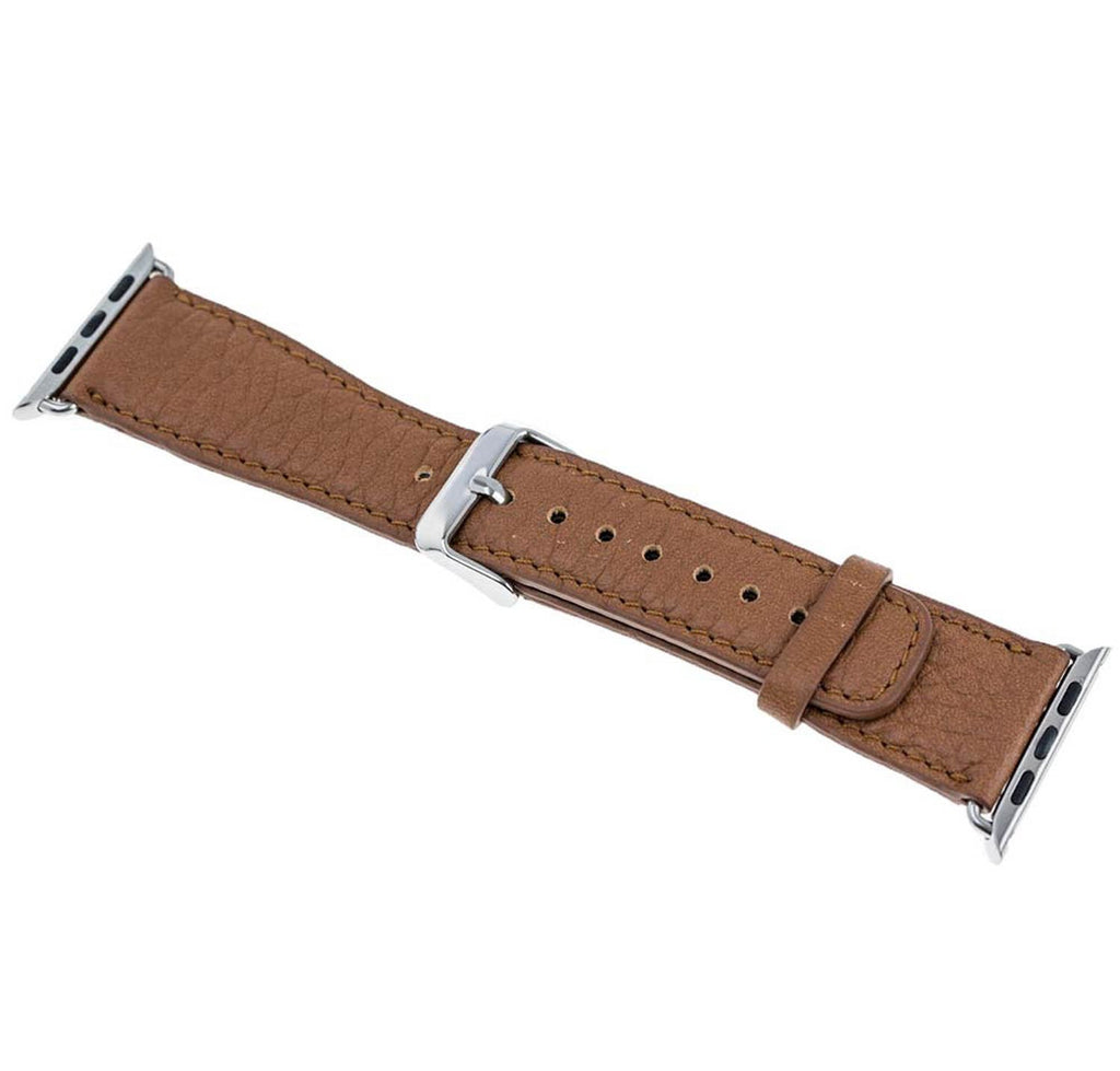 Tan Leather Apple Watch Band or Strap 38mm, 40mm, 42mm, 44mm for All Series - Venito - Leather - 4