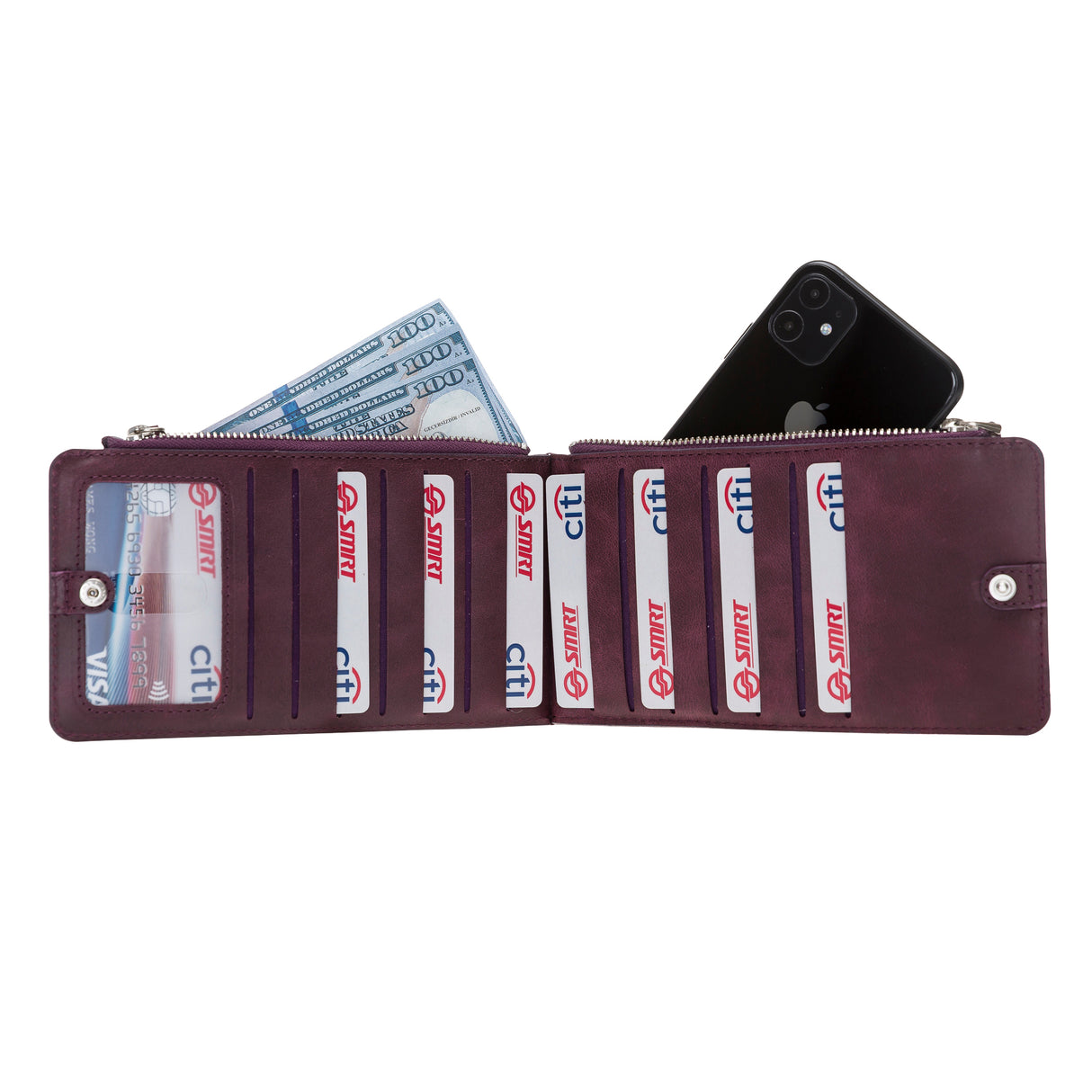 Leather V Style Wallet