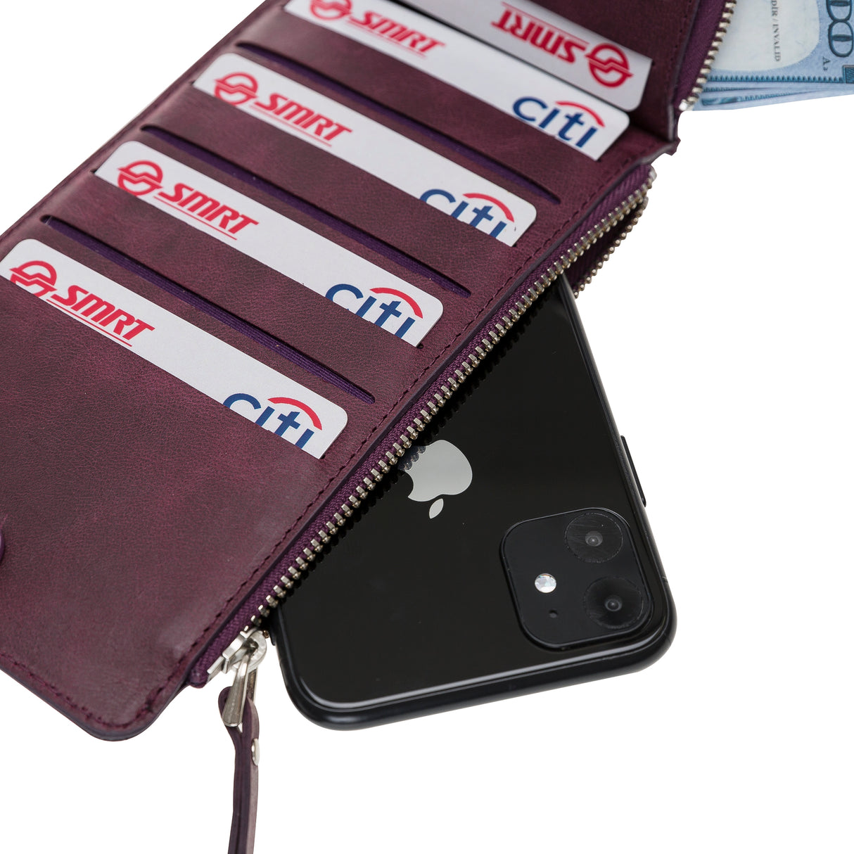 Leather V Style Wallet