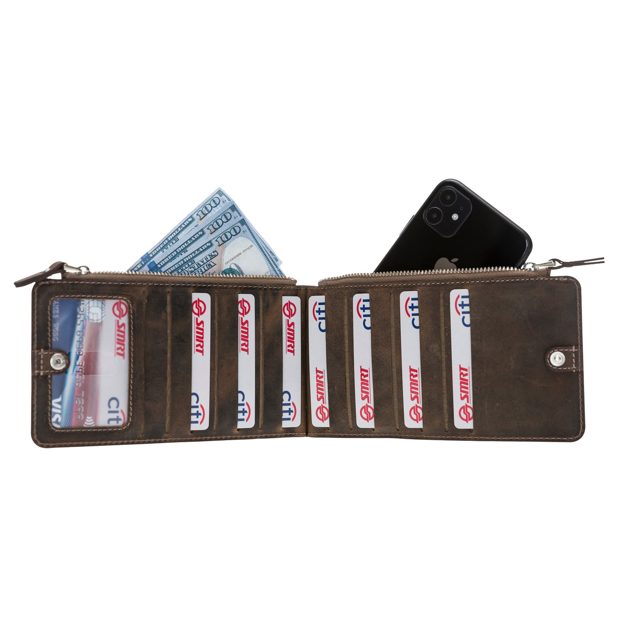 Leather V Style Wallet