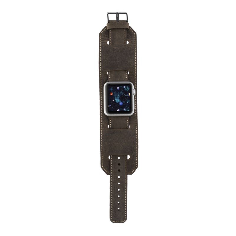 Cuff Leather Band for Apple Watch by Hardiston - premium Watch Bands - Apple