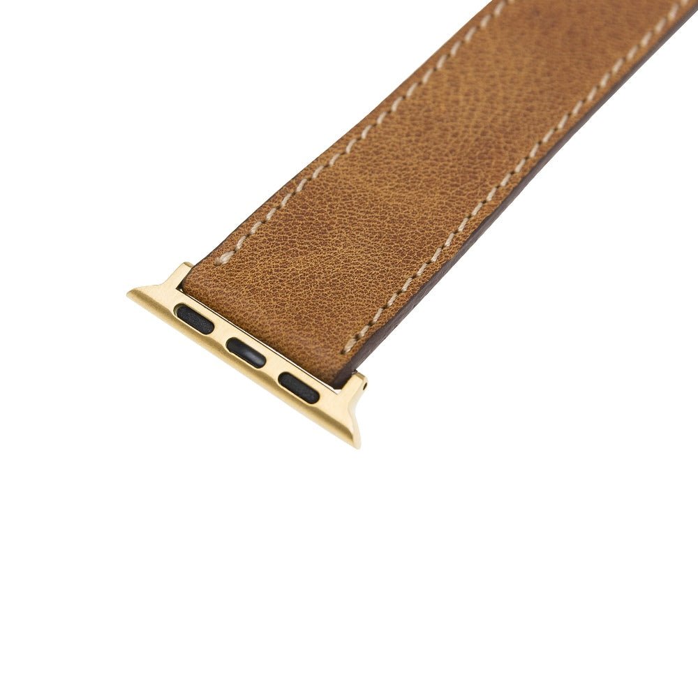 Double Tour Leather Band for Apple Watch by Hardiston - premium Watch Bands - Apple