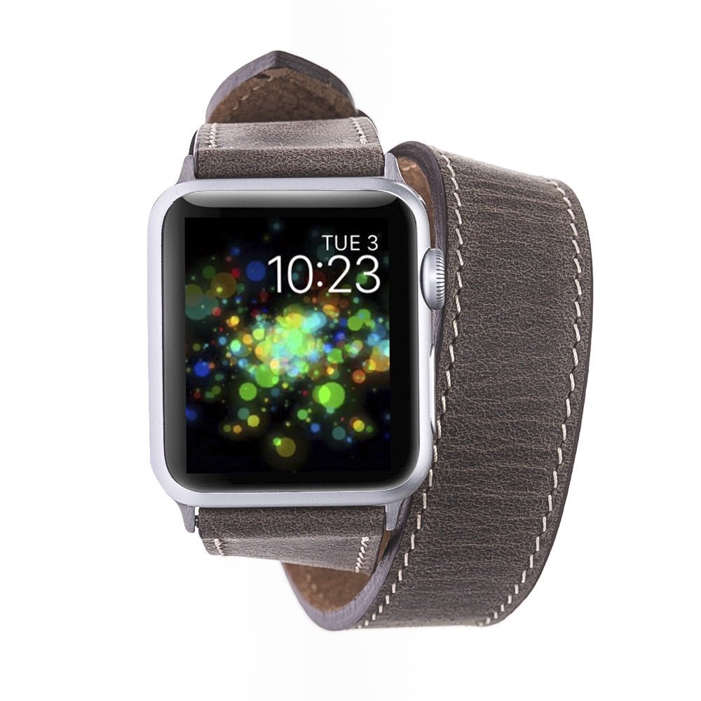 Double Tour Leather Band for Apple Watch by Hardiston - premium Watch Bands - Apple