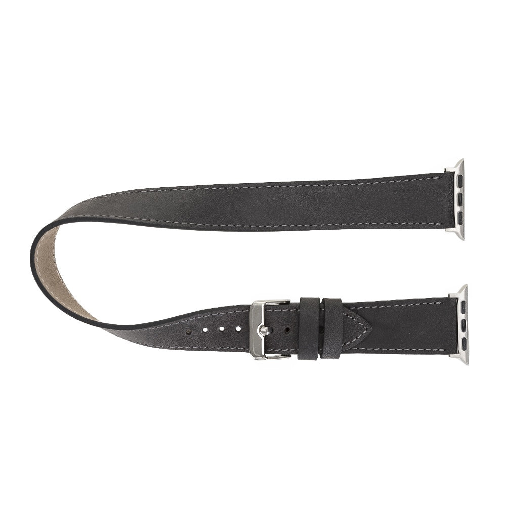 Double Tour Leather Band for Apple Watch by Hardiston - premium Watch Bands - Apple
