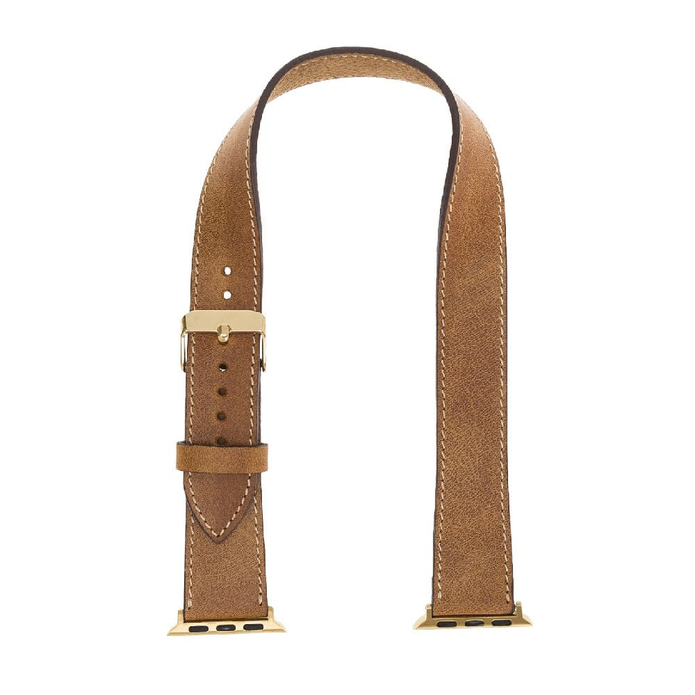 Double Tour Leather Band for Apple Watch by Hardiston - premium Watch Bands - Apple