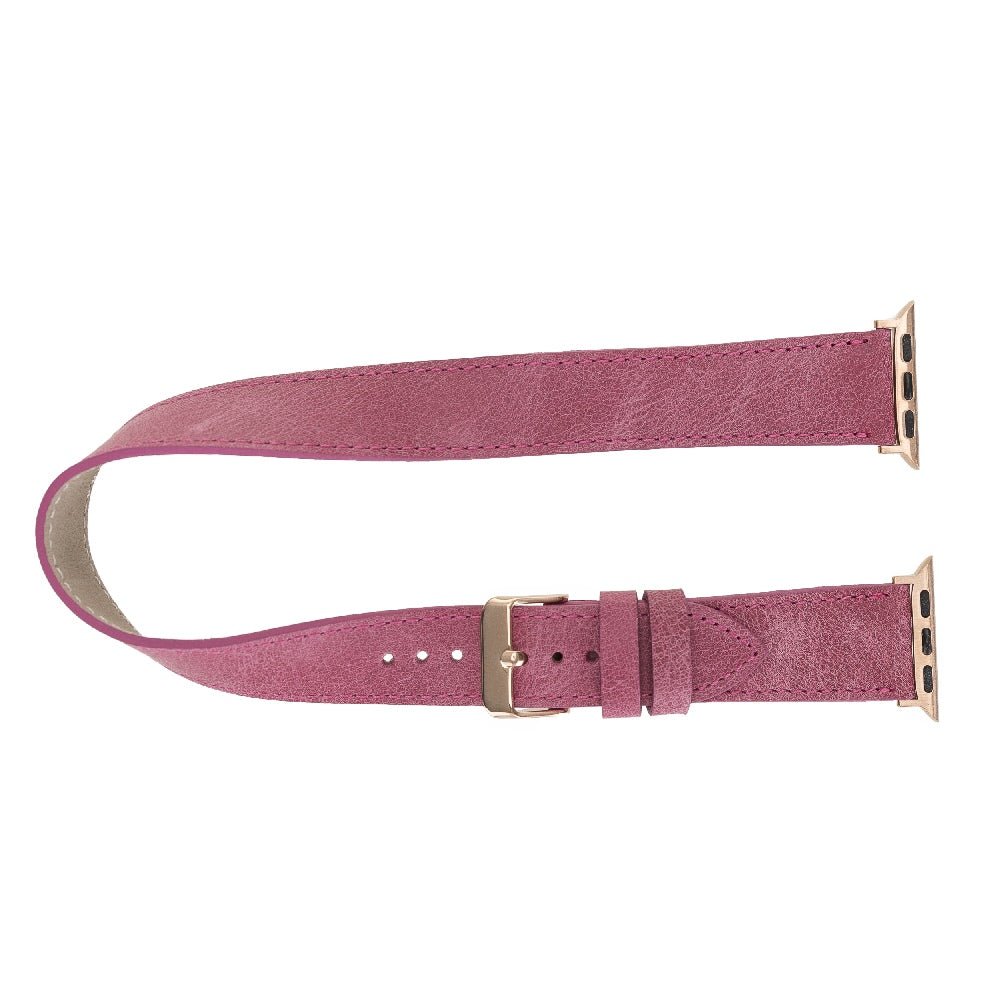 Double Tour Leather Band for Apple Watch by Hardiston - premium Watch Bands - Apple