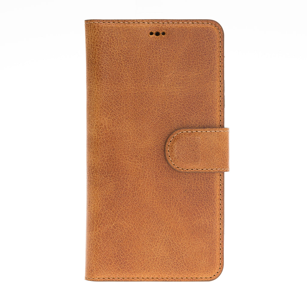 iPhone 11 Amber Leather Detachable 2-in-1 Wallet Case with Card Holder - Hardiston - 3