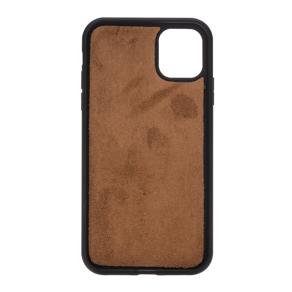 iPhone 11 Brown Leather Detachable Dual 2-in-1 Wallet Case with Card Holder - Hardiston - 8