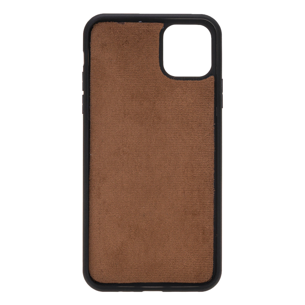 iPhone 11 Pro Max Brown Leather Detachable Dual 2-in-1 Wallet Case with Card Holder - Hardiston - 8