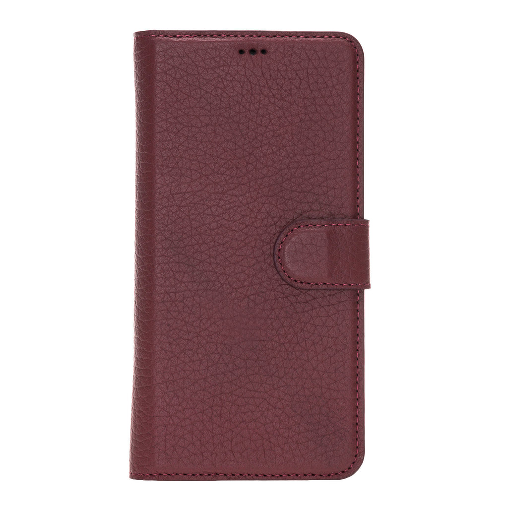 iPhone 11 Pro Max Burgundy Leather Detachable 2-in-1 Wallet Case with Card Holder - Hardiston - 2