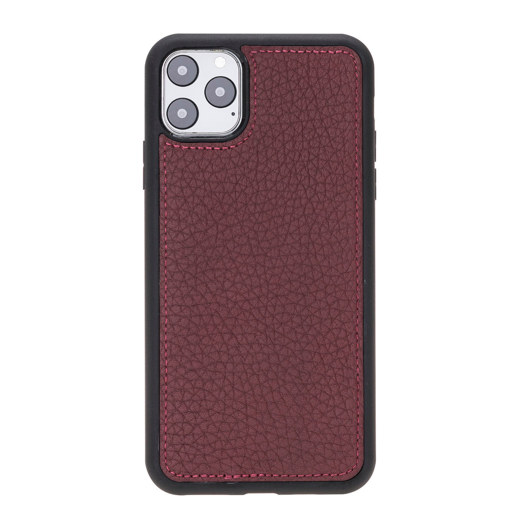 iPhone 11 Pro Max Burgundy Leather Detachable 2-in-1 Wallet Case with Card Holder - Hardiston - 4