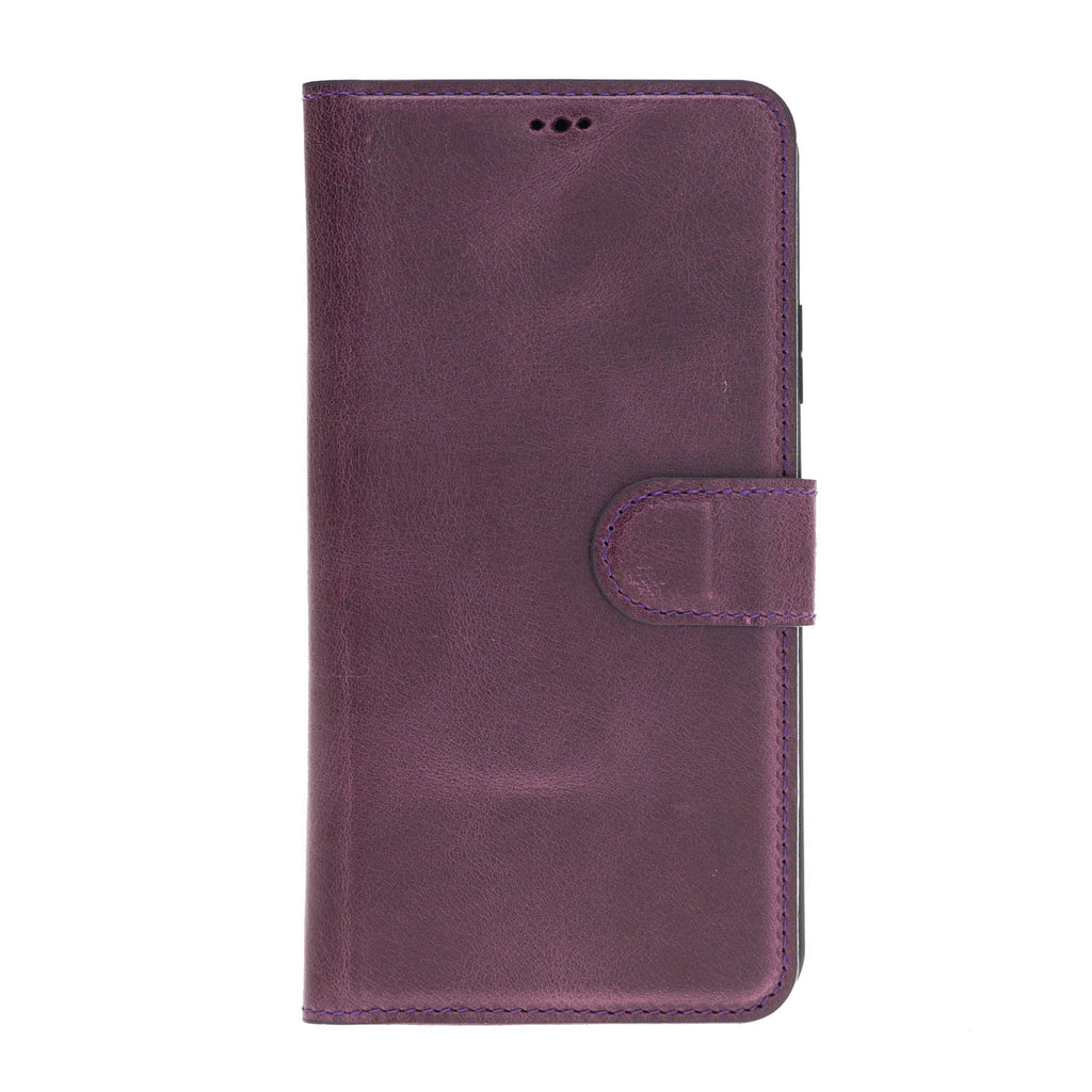 iPhone 11 Pro Max Purple Leather Detachable 2-in-1 Wallet Case with Card Holder - Hardiston - 2