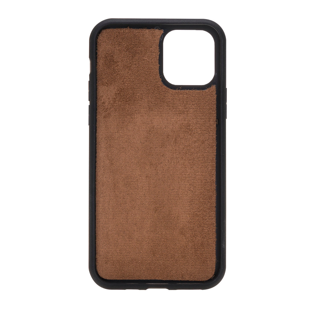 iPhone 11 Pro Mocha Leather Detachable Dual 2-in-1 Wallet Case with Card Holder - Hardiston - 8
