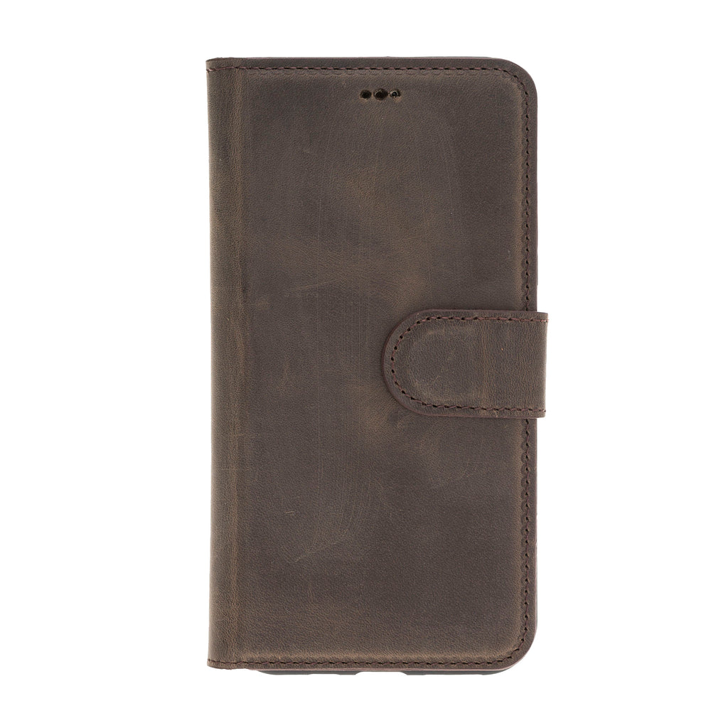 iPhone 11 Pro Mocha Leather Detachable 2-in-1 Wallet Case with Card Holder - Hardiston - 3