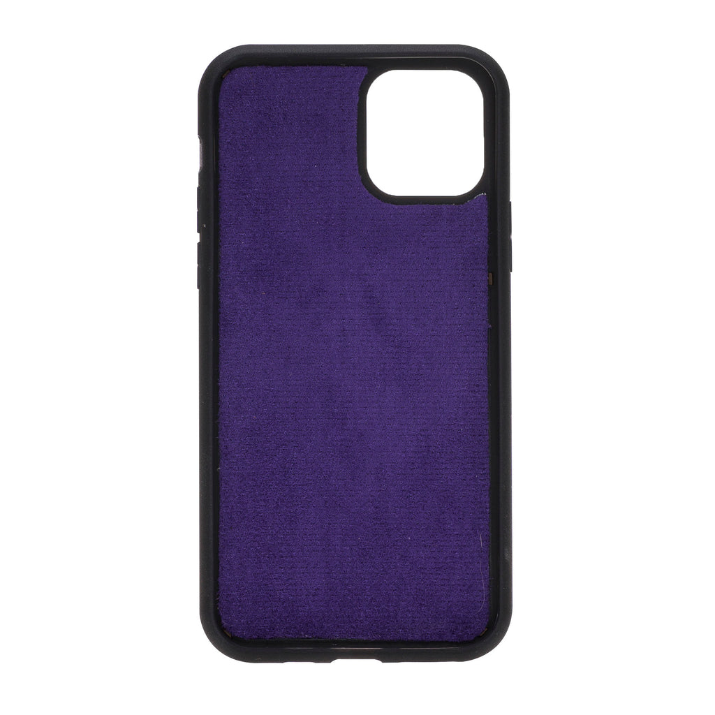 iPhone 11 Pro Purple Leather Detachable Dual 2-in-1 Wallet Case with Card Holder - Hardiston - 8