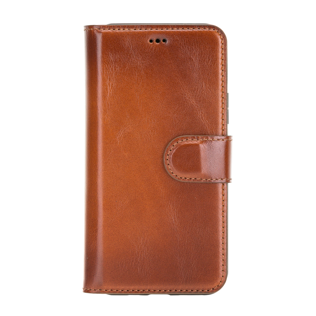 iPhone 11 Pro Russet Leather Detachable 2-in-1 Wallet Case with Card Holder - Hardiston - 3