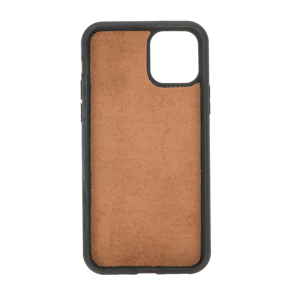 iPhone 11 Pro Russet Leather Detachable 2-in-1 Wallet Case with Card Holder - Hardiston - 6