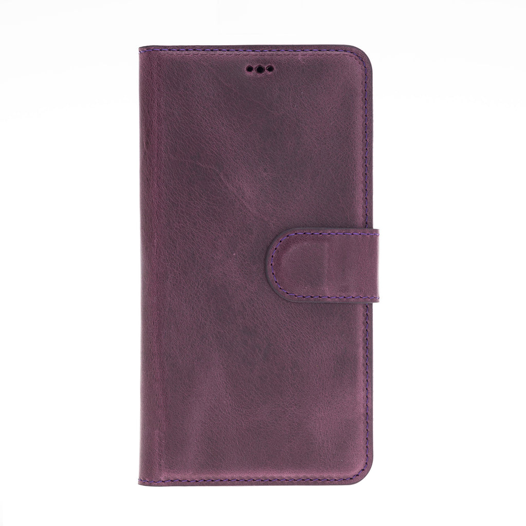 iPhone 11 Purple Leather Detachable 2-in-1 Wallet Case with Card Holder - Hardiston - 3