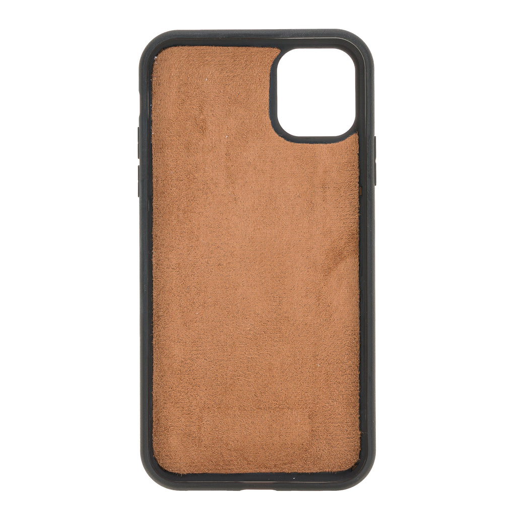iPhone 11 Russet Leather Detachable 2-in-1 Wallet Case with Card Holder - Hardiston - 6