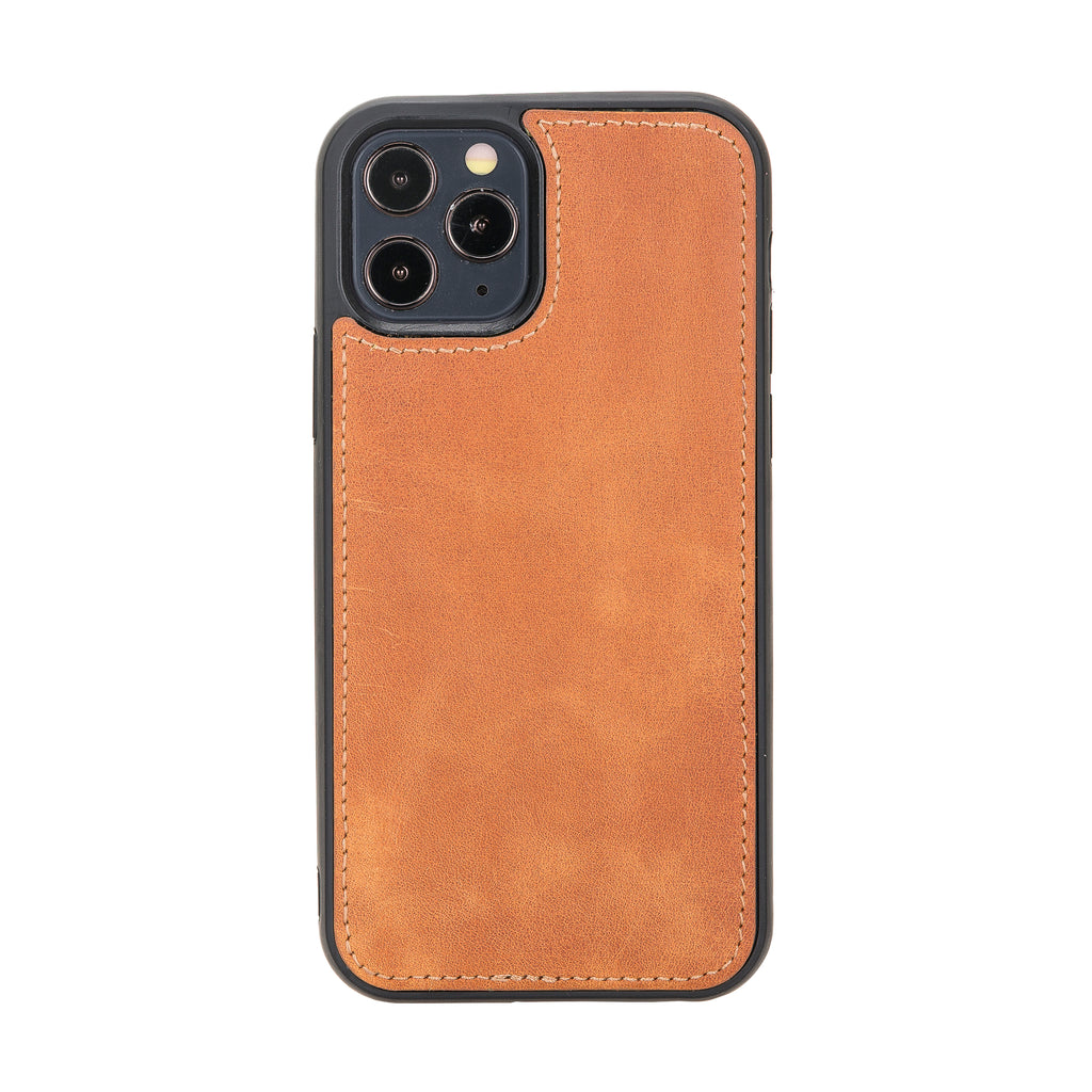 iPhone 12 Amber Leather Detachable 2-in-1 Wallet Case with Card Holder and MagSafe - Hardiston - 5