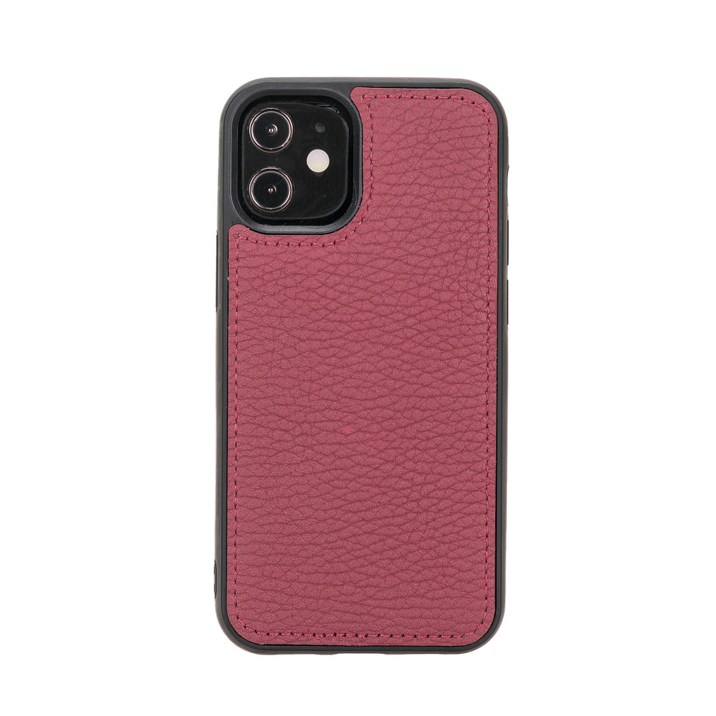 iPhone 12 Mini Burgundy Leather Detachable 2-in-1 Wallet Case with Card Holder and MagSafe - Hardiston - 5