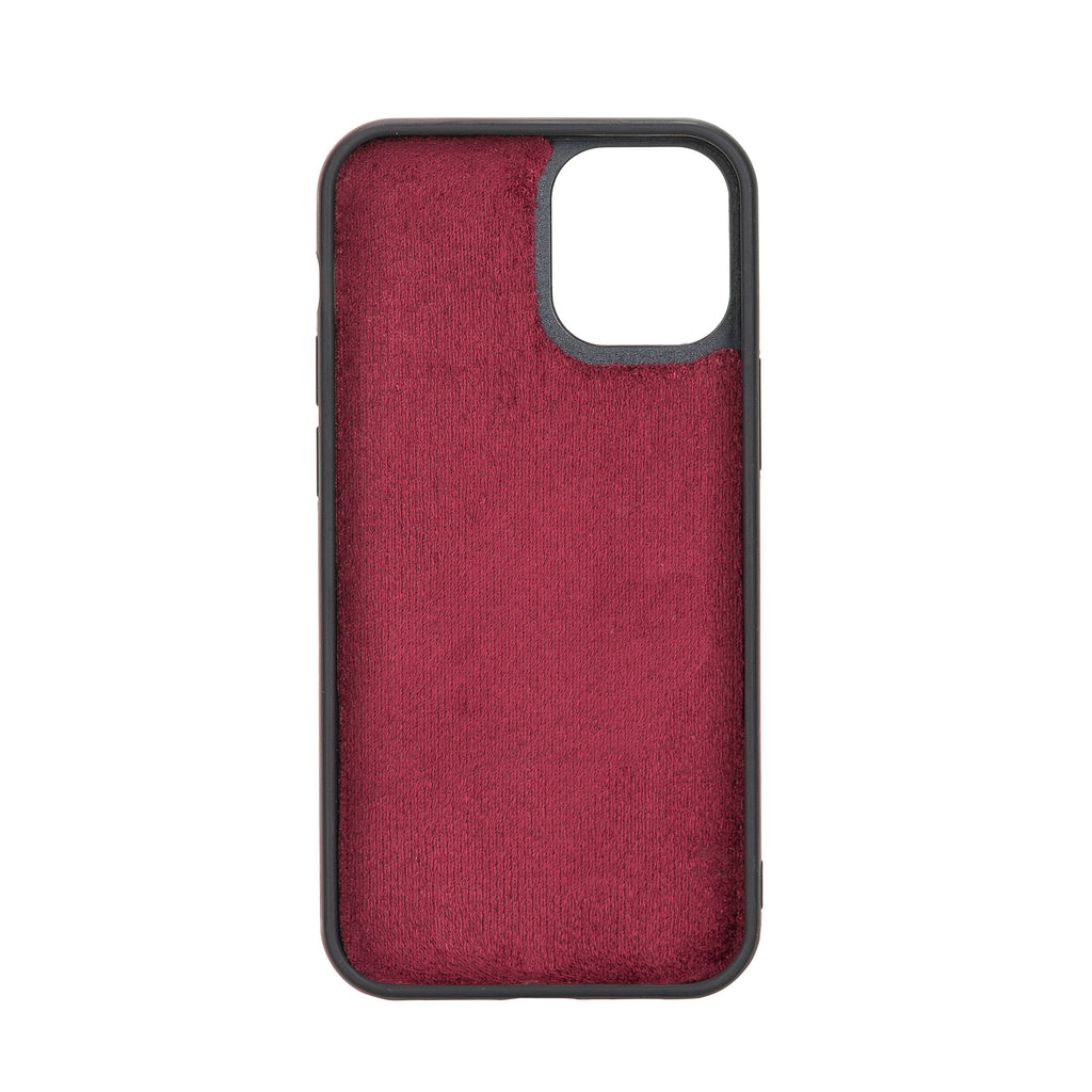 iPhone 12 Mini Burgundy Leather Detachable 2-in-1 Wallet Case with Card Holder and MagSafe - Hardiston - 6